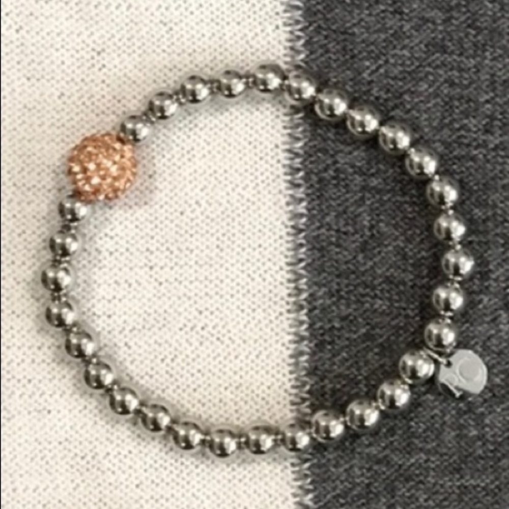 ☀️🔥RC - Silver Beaded Stretch Bracelet - OS